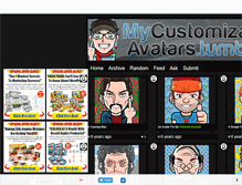 Tablet Screenshot of mycustomizableavatars.tumblr.com