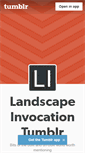 Mobile Screenshot of landscapeinvocation.tumblr.com