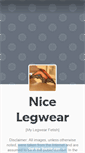 Mobile Screenshot of nice-legwear.tumblr.com