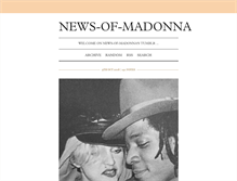 Tablet Screenshot of news-of-madonna.tumblr.com