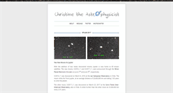 Desktop Screenshot of christinetheastrophysicist.tumblr.com
