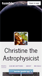 Mobile Screenshot of christinetheastrophysicist.tumblr.com