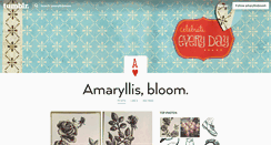 Desktop Screenshot of amaryllisbloom.tumblr.com