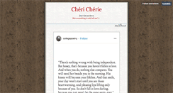 Desktop Screenshot of chericherie.tumblr.com