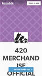 Mobile Screenshot of 420merch.tumblr.com