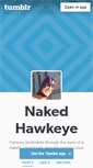 Mobile Screenshot of nakedhawkeye.tumblr.com