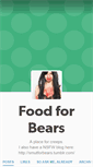 Mobile Screenshot of foodforbears.tumblr.com