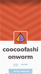 Mobile Screenshot of coocoofashionworm.tumblr.com