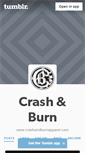 Mobile Screenshot of crashandburnclothing.tumblr.com