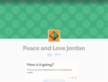 Tablet Screenshot of peaceandlovejordan.tumblr.com