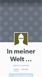 Mobile Screenshot of in-meiner-welt.tumblr.com