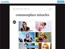 Tablet Screenshot of commonplacemiracle.tumblr.com