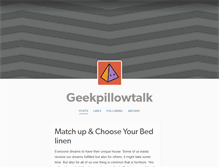 Tablet Screenshot of geekpillowtalk.tumblr.com