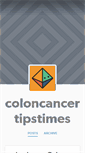 Mobile Screenshot of coloncancertipstimes.tumblr.com