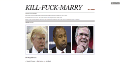 Desktop Screenshot of killfuckmarry.tumblr.com