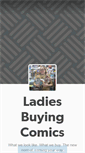 Mobile Screenshot of ladiesbuyingcomics.tumblr.com