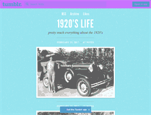Tablet Screenshot of 1920s.tumblr.com