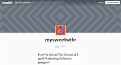 Desktop Screenshot of mysweetwife.tumblr.com