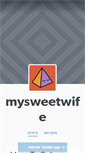 Mobile Screenshot of mysweetwife.tumblr.com
