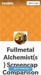 Mobile Screenshot of fmascreencapcomparison.tumblr.com