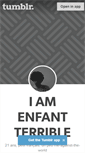 Mobile Screenshot of i-am-enfant-terrible.tumblr.com