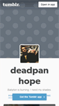 Mobile Screenshot of deadpanhope.tumblr.com