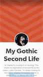 Mobile Screenshot of mygothicsecondlife.tumblr.com