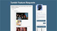 Desktop Screenshot of featurerequests.tumblr.com