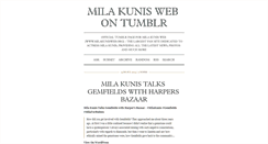 Desktop Screenshot of milakunisweb.tumblr.com