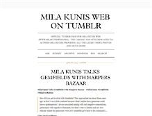Tablet Screenshot of milakunisweb.tumblr.com