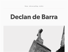 Tablet Screenshot of declandebarra.tumblr.com