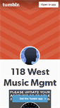 Mobile Screenshot of 118westmgmt.tumblr.com