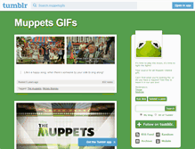 Tablet Screenshot of muppetsgifs.tumblr.com