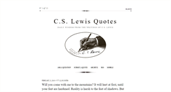 Desktop Screenshot of cslewisquotes.tumblr.com