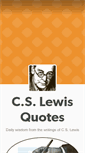 Mobile Screenshot of cslewisquotes.tumblr.com