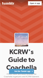 Mobile Screenshot of kcrwcoachella.tumblr.com