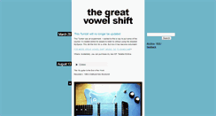 Desktop Screenshot of greatvowelshift.tumblr.com