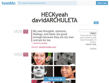 Tablet Screenshot of heckyeahdavidarchuleta.tumblr.com