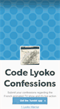 Mobile Screenshot of codelyokoconfessions.tumblr.com