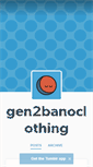 Mobile Screenshot of gen2banoclothing.tumblr.com