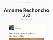 Tablet Screenshot of amanterechoncho.tumblr.com