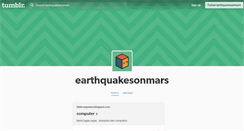 Desktop Screenshot of earthquakesonmars.tumblr.com