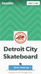 Mobile Screenshot of detroitcityskateboards.tumblr.com