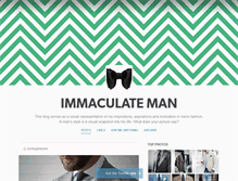 Tablet Screenshot of immaculateman.tumblr.com