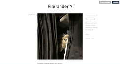 Desktop Screenshot of fileunder.tumblr.com