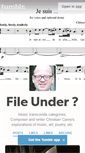 Mobile Screenshot of fileunder.tumblr.com