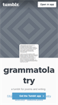 Mobile Screenshot of grammatolatry.tumblr.com