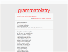 Tablet Screenshot of grammatolatry.tumblr.com