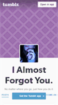 Mobile Screenshot of ialmostforgotyou.tumblr.com