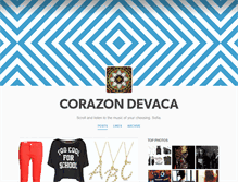 Tablet Screenshot of corazondevaca.tumblr.com